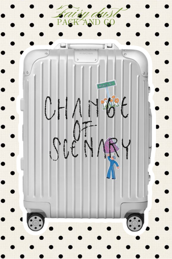 Pack and go resin sticker