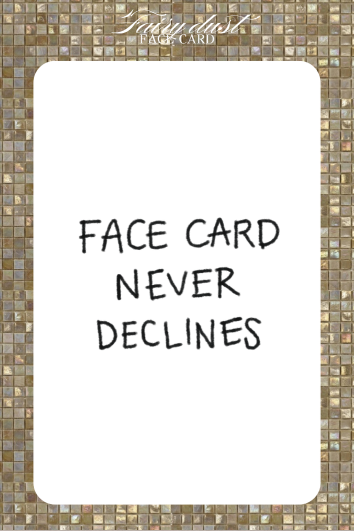 Face card resin sticker