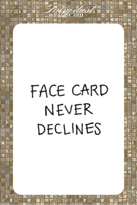 Face card resin sticker